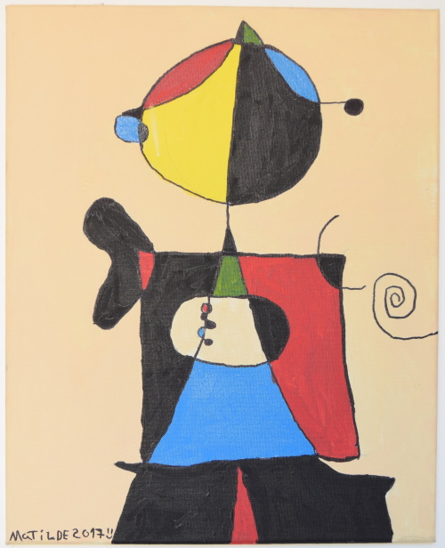 Joan Miró<br />pormenor de Pintura Mural Para Joaquim Gomis (1948)